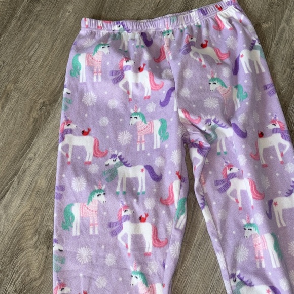 Kids Unicorn Microfleece Pajama Pants - Picture 2 of 2